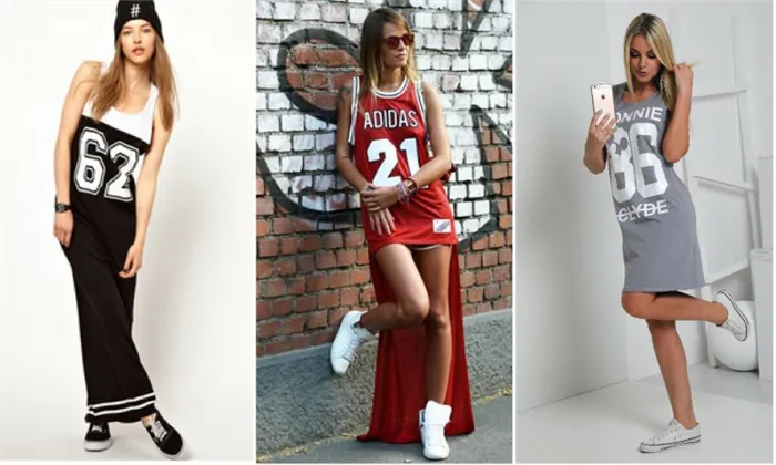 Спортивное платье в сочетании со спортивной обувью - идеальное сочетание.