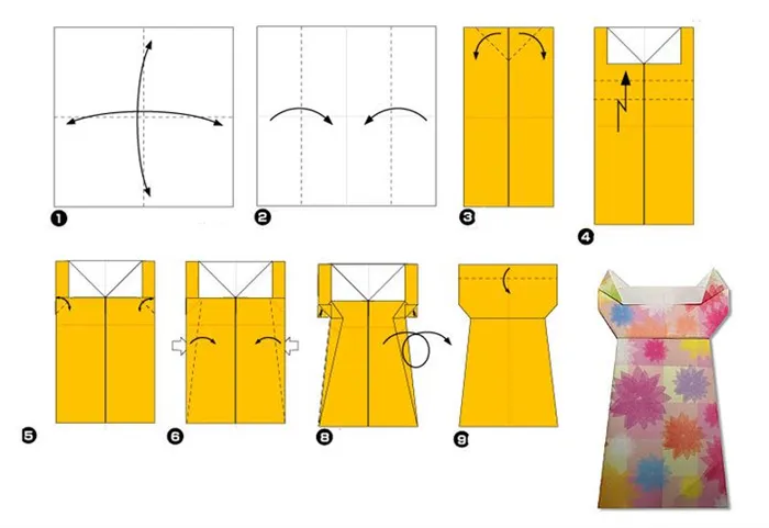 Мастер-класс по изготовлению женских костюмов оригами