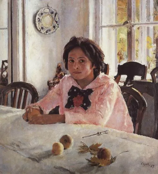 В.сер. Девочка с персиками. 1887 Г. В.