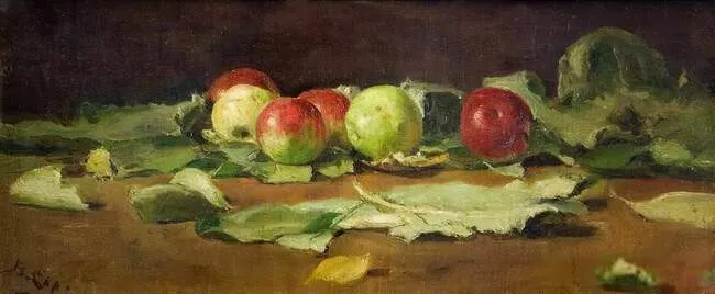 В.Сер. 'Яблоки и листья.1879¡.