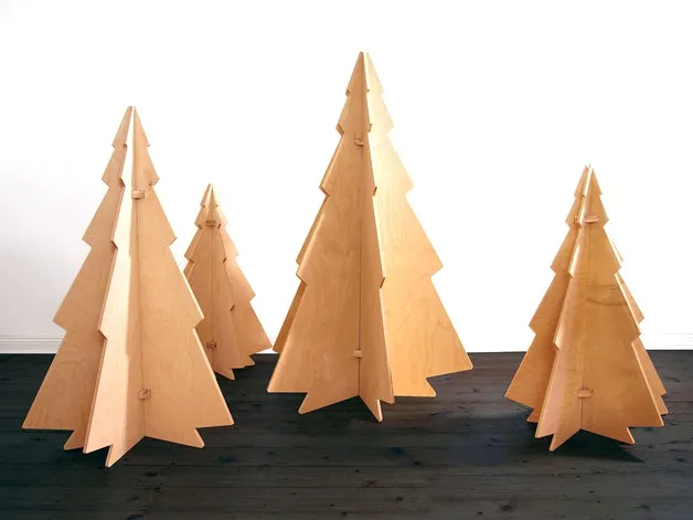 Рождественская елка из фанеры 3D