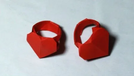 Как сделать оригами в виде колец?