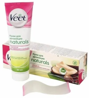 VeetNaturals крем для удаления волос с маслом ши