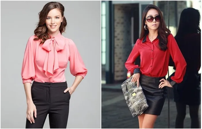 Вместо классических блузок стилисты рекомендуют рубашки.