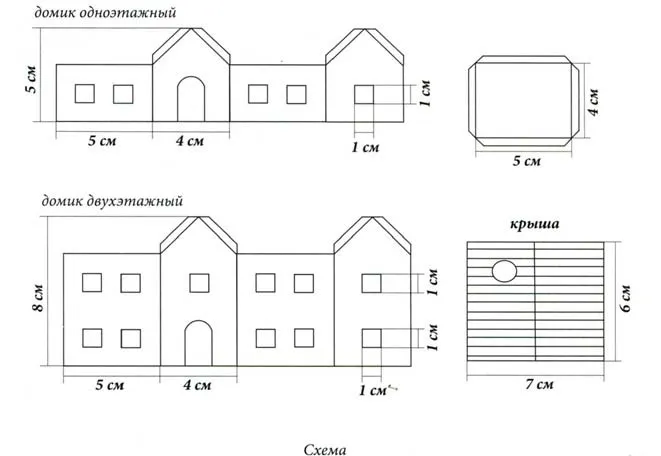 Бумажные модели домов