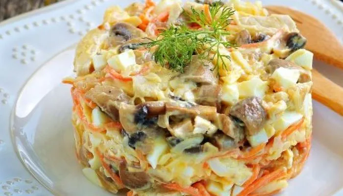 Салат с курицей и морковью по-корейски