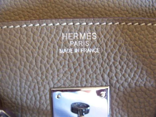 Наклонные швы сумки Birkin Hermes