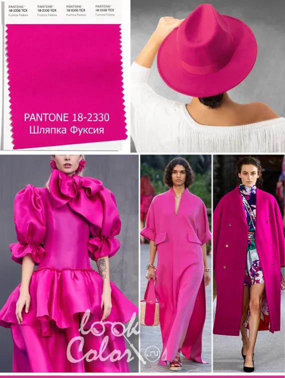 Модный розовый: PANTONE18-2330 Фуксия