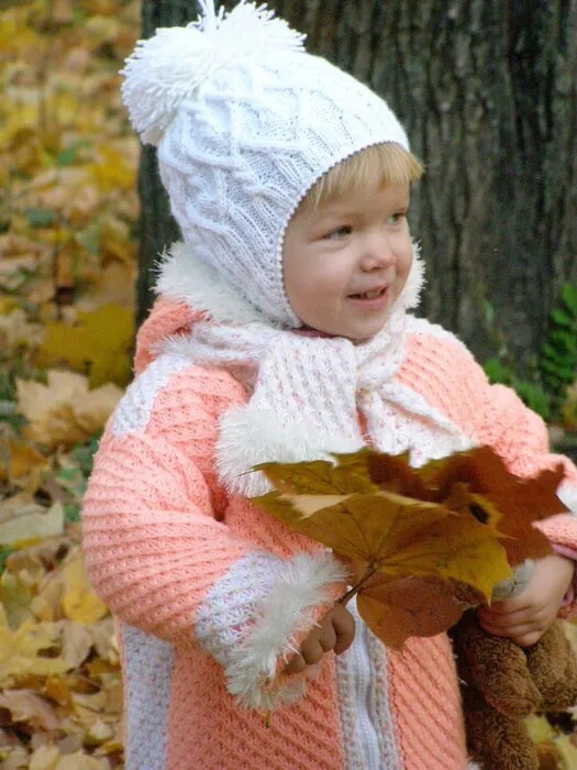 Фото вязаной шапочки для детей 2 лет 
