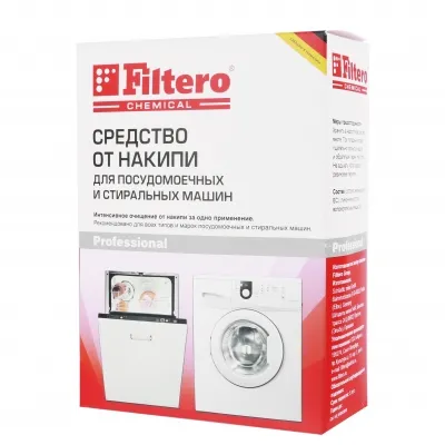 Дополнительный дезодорант Filtero помогает поддерживать чистоту нагревательного элемента посудомоечной машины.