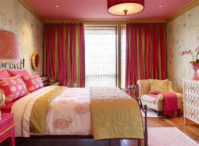 Двухцветные шторы для спален