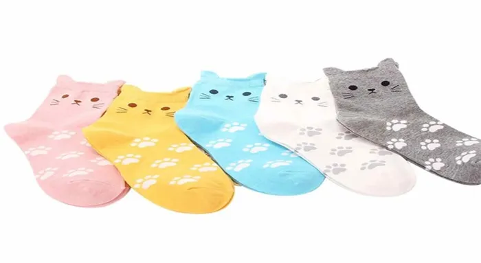 Женские носки в форме кошки