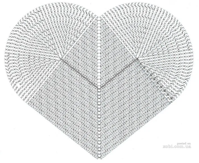 Фото вязаная крючком подушка в форме сердца вязаная крючком подушка