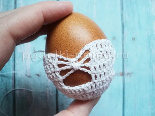 Вязаные ажурные яйца - 4 МК