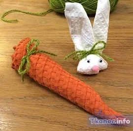 Как приготовить морковь из полотенец.