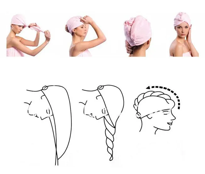 Как завернуть волосы в полотенце