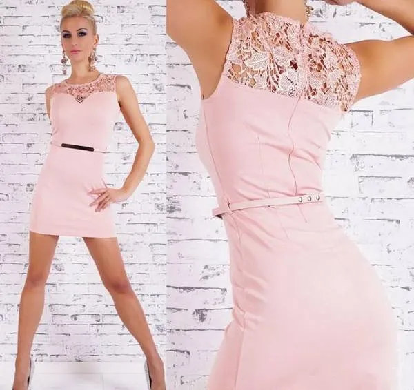 розовое фланелевое платье