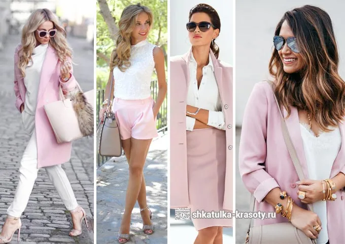 Розовые сочетания в одежде