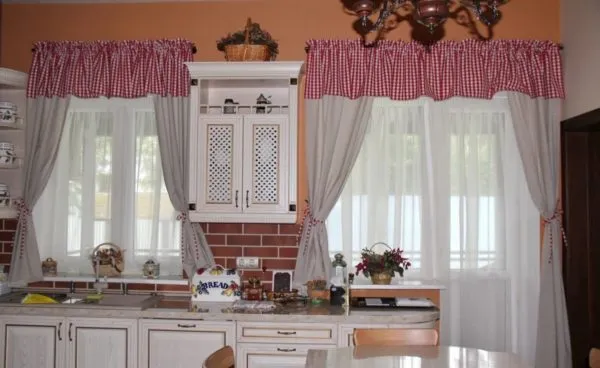 Короткие, шторы для кухни, односторонние шторы и асимметричные шторы для кухни