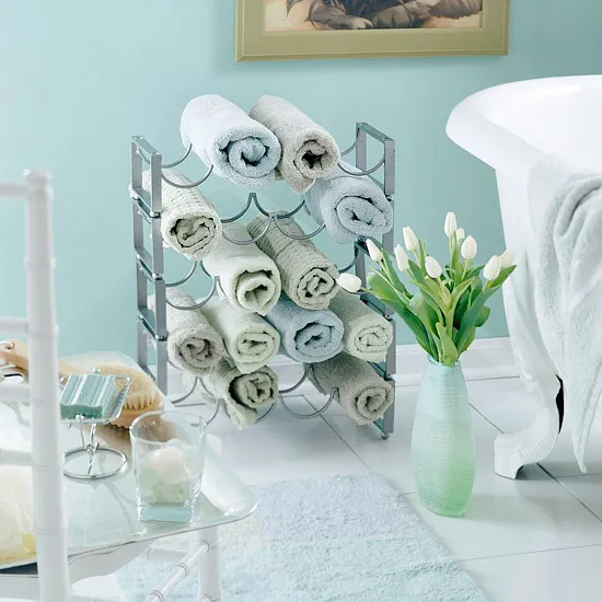 Как хранить полотенца в ванной комнате
