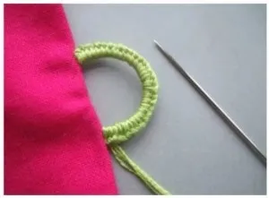 Как сделать воздушные петли для пуговиц с помощью нитки