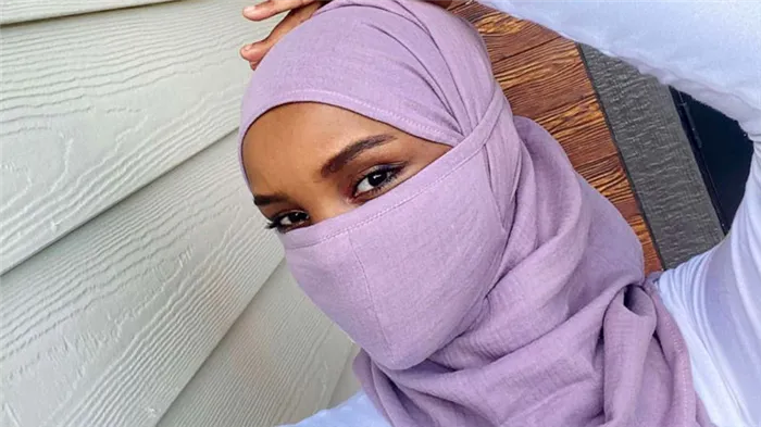 Мусульманские головные уборы и маски в хиджабах