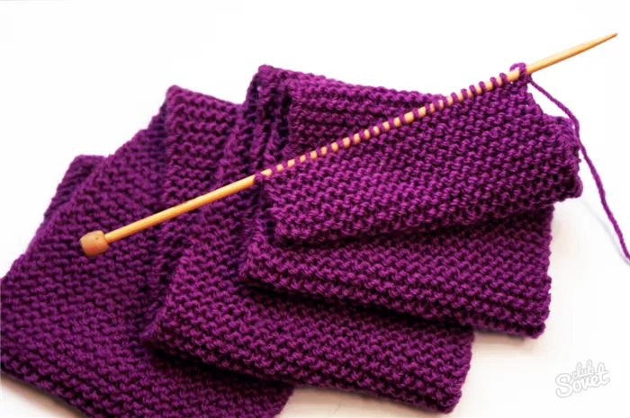 Фиолетовый шарф вязание шарфа