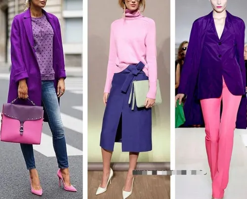 Фиолетовый цвет одежды - скромный и стильный!