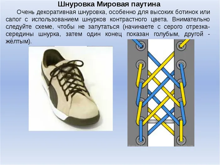 Как завязывать длинные шнурки