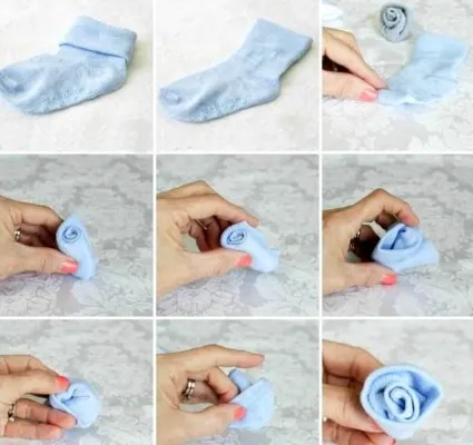 Как сделать букет из носков своими руками. Пошаговое руководство с фотографиями, видео для начинающих