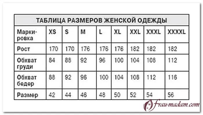 m - размер женской одежды