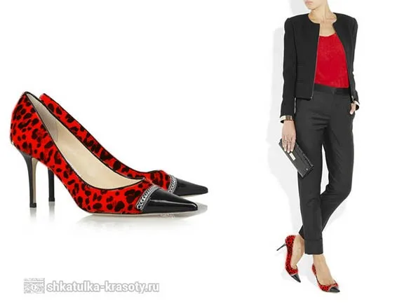 С чем носить и цветные леопардовые туфли