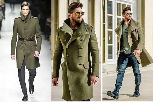 Мужские военные пальто
