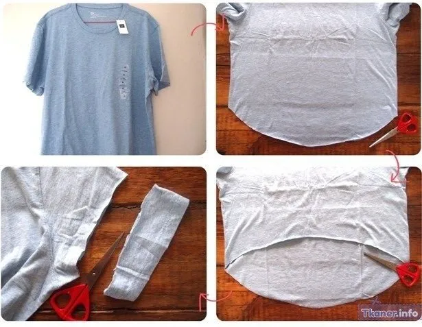 Как превратить футболку в блузку