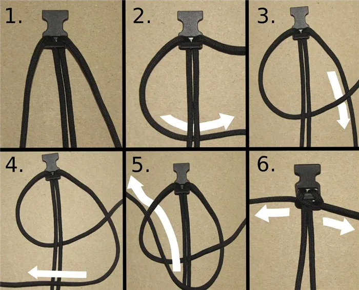 Схемы плетения браслетов из паракорда