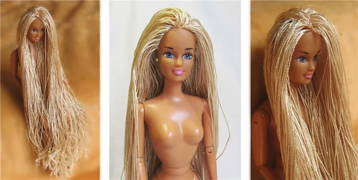 Как сделать волосы для куклы Барби