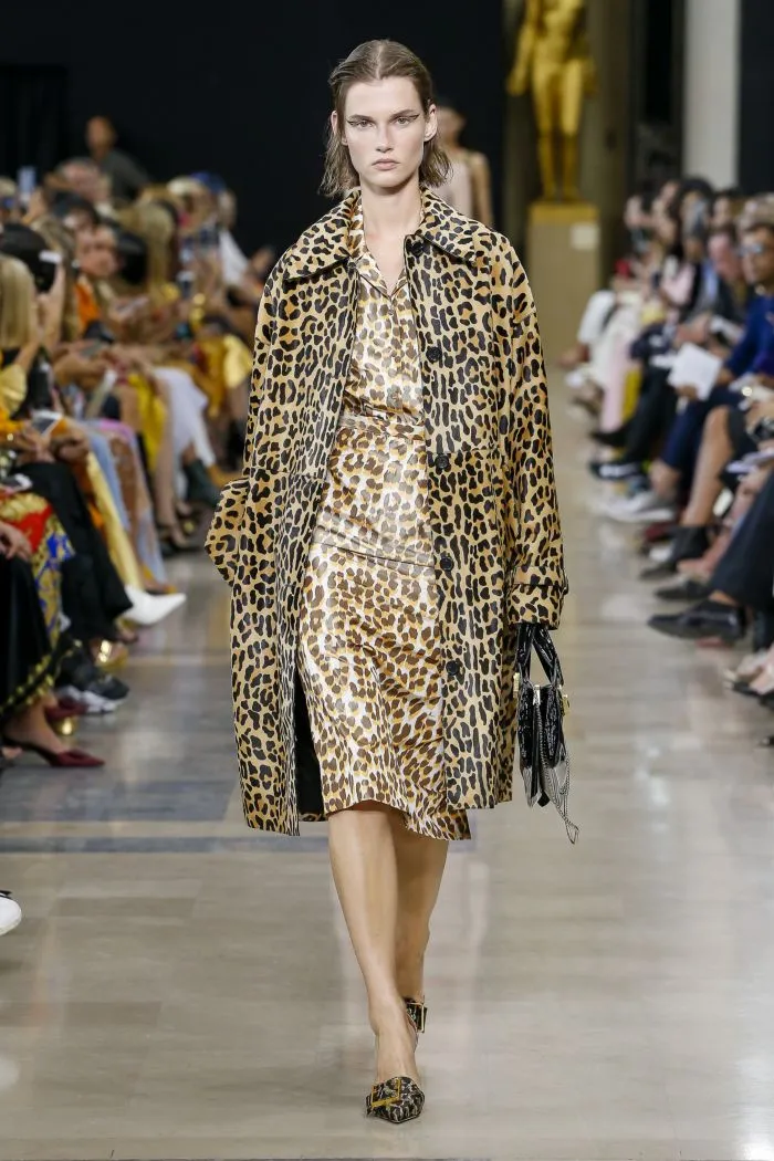 Платье с леопардовым принтом от Rochas