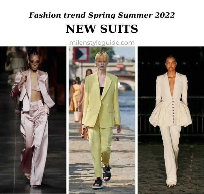 Тренд женской одежды костюмные пиджаки, тенденции весна/лето 2022 года