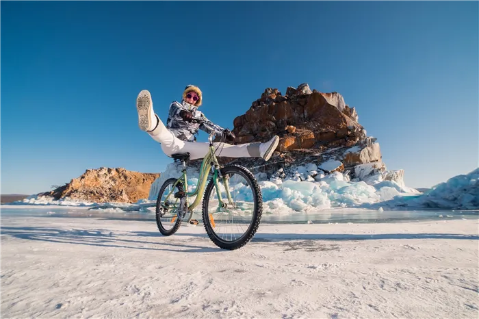 Байкал зимой на велосипеде