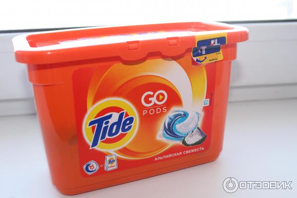 Капсулы Tide Go Pods с прикосновением аромата Lenor фото