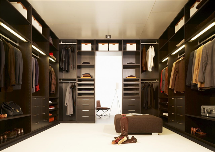 мужская гардеробная комната