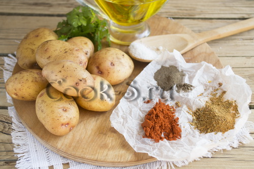 жареная картошка по-деревенски - ингредиенты