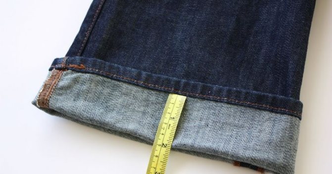 Как подрезать джинсы в домашних условиях