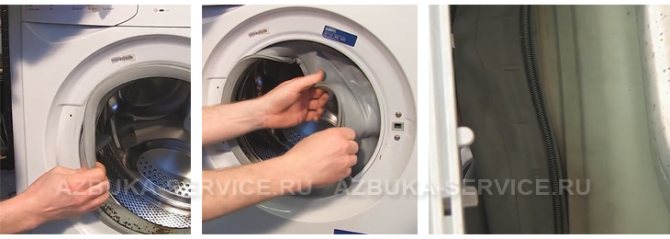 Замена манжеты люка стиральной машины Indesit, этап 3