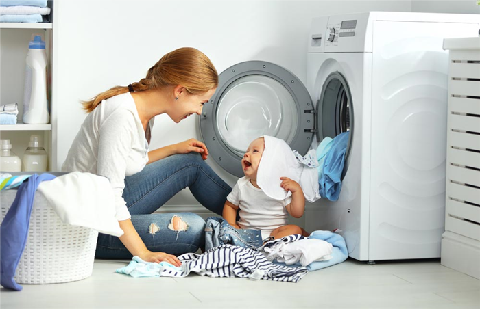 Стирка детских вещей в стиральной машинке