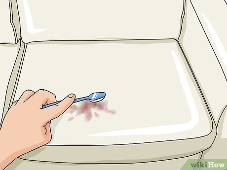 Изображение с названием Remove Dried Blood Stains from a Couch Step 3
