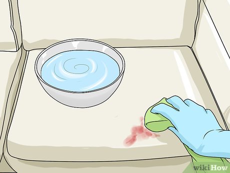 Изображение с названием Remove Dried Blood Stains from a Couch Step 4