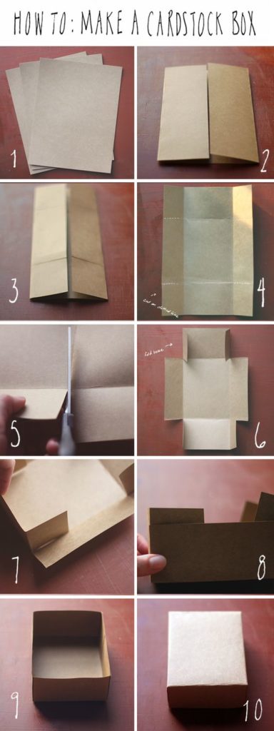 коробка из крафт бумаги